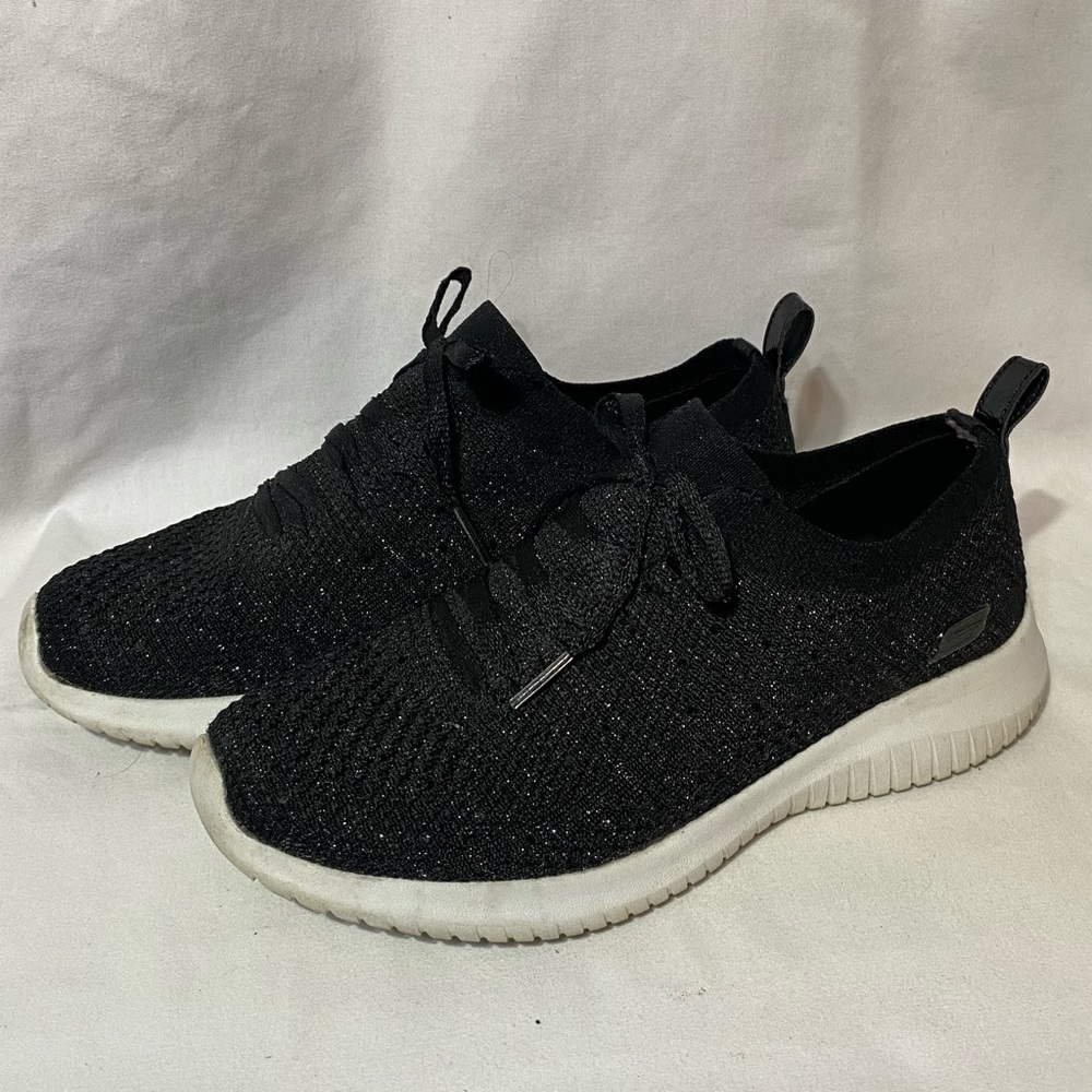 Skecher Black Athletic Sneaker Women Size 8
